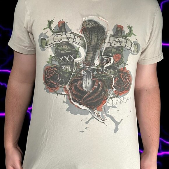 y2k indie marc ecko snake printed tee - Picture 1 of 5